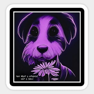 friend dog Sticker